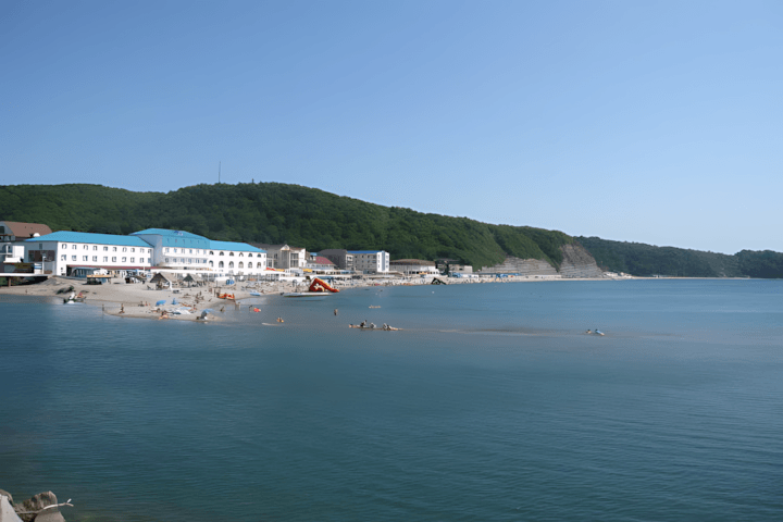 Пляж отеля Calypso в Новомихайловском